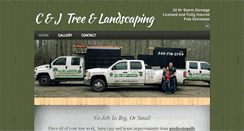 Desktop Screenshot of candjtreeandlandscaping.com